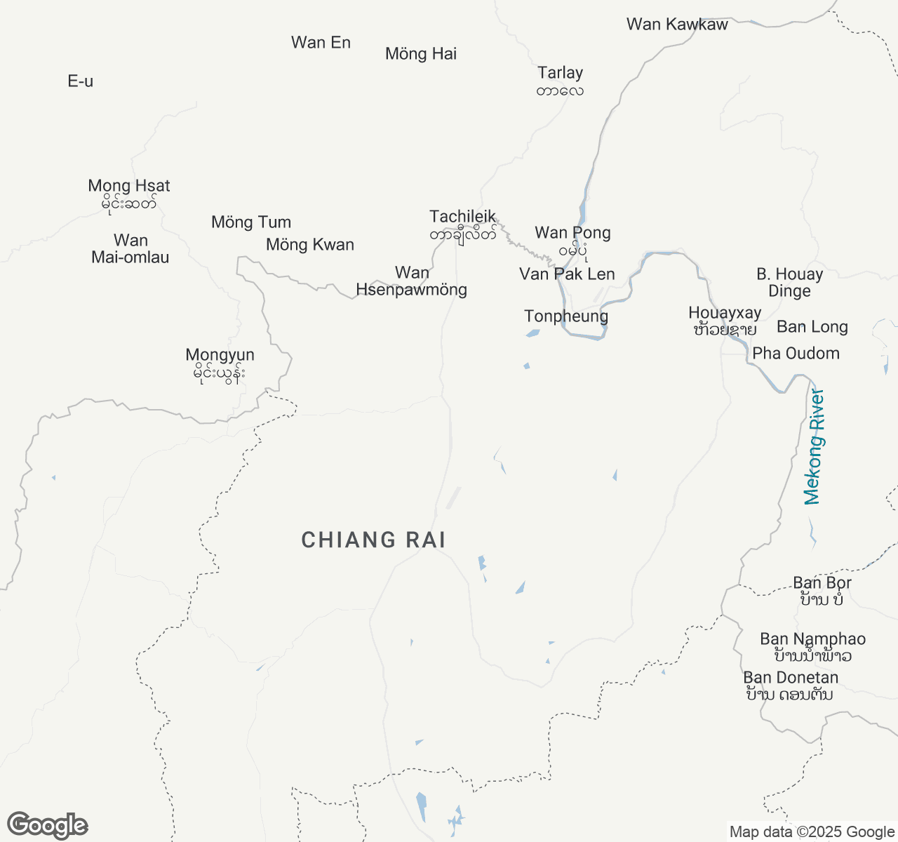 Map of Chiang Rai